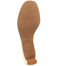 Cecelia New York Park Avenue Clear Vinyl Jewel Ornamented Slide Sandals