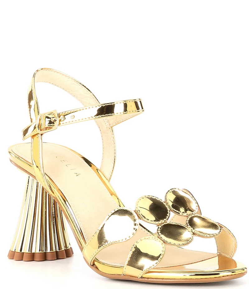 Cecelia New York Peter Mirror Metallic Dress Sandals