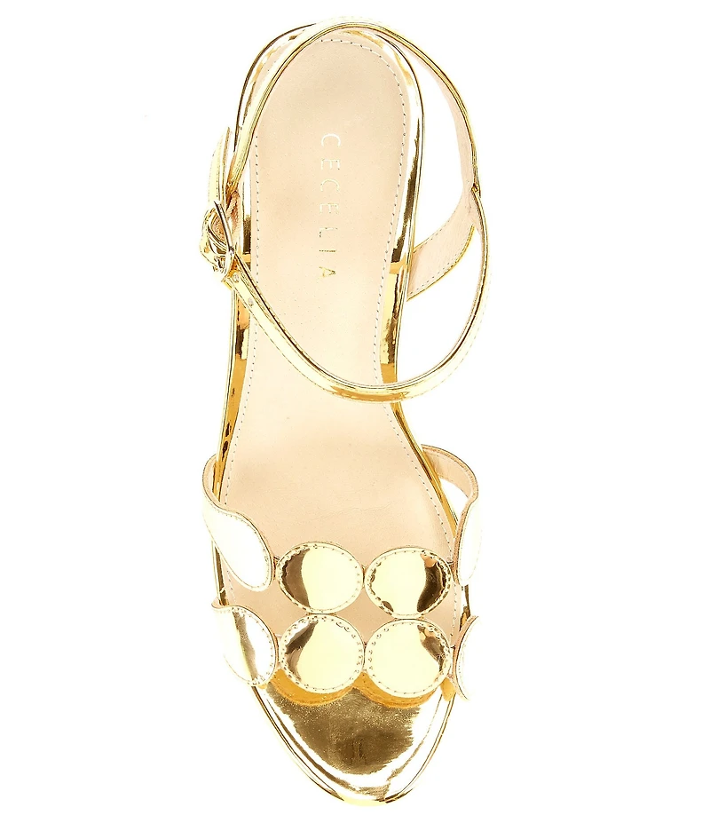 Cecelia New York Peter Mirror Metallic Dress Sandals
