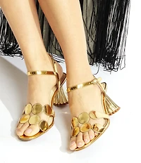 Cecelia New York Peter Mirror Metallic Dress Sandals
