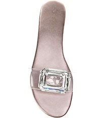 Cecelia New York Phillis Metallic Vinyl Slide Sandals