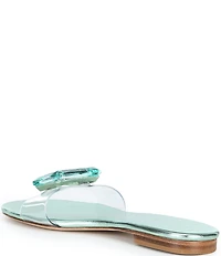 Cecelia New York Phillis Metallic Vinyl Slide Sandals