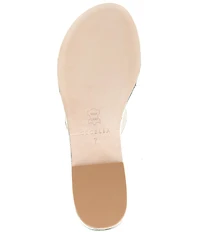 Cecelia New York Phillis Metallic Vinyl Slide Sandals