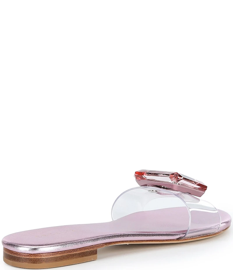 Cecelia New York Phillis Metallic Vinyl Slide Sandals