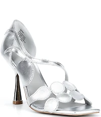 Cecelia New York Robert Patent Leather Circle Stiletto Dress Sandals