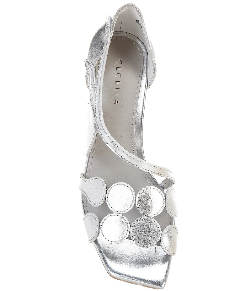 Cecelia New York Robert Patent Leather Circle Stiletto Dress Sandals