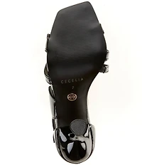 Cecelia New York Robert Patent Leather Circle Stiletto Dress Sandals