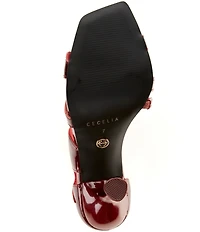 Cecelia New York Robert Patent Leather Circle Stiletto Dress Sandals