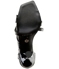 Cecelia New York Robert Patent Leather Polka Dot Stiletto Dress Sandals