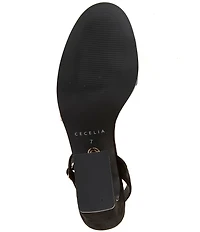 Cecelia New York Sophia Suede Leopard Print Slingback Pumps