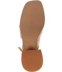 Cecelia New York Splash Snake Print Leather Slingback Peep Toe Loafer Pumps