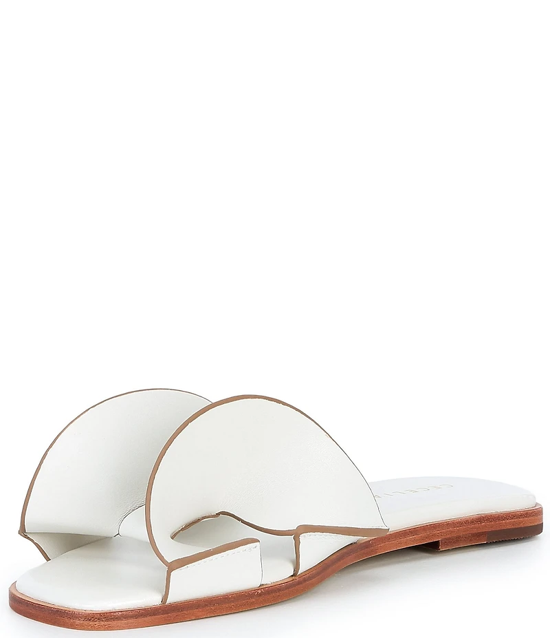 Cecelia New York Wendy Bow Flat Slip On Sandals