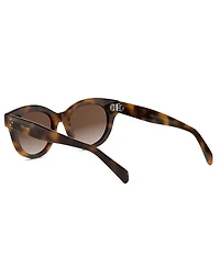 CELINE Women's CELINE 3 Dots 51mm Round Sunglasses