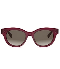 CELINE Women's CELINE 3 Dots 51mm Round Sunglasses
