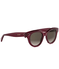 CELINE Women's CELINE 3 Dots 51mm Round Sunglasses