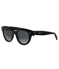 CELINE Women's CELINE 3 Dots 51mm Round Sunglasses