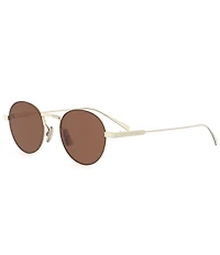 CELINE Women's Metal Frame 49mm Retro Round Sunglasses