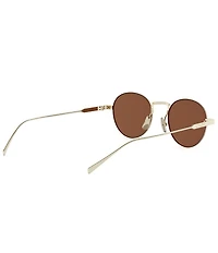 CELINE Women's Metal Frame 49mm Retro Round Sunglasses