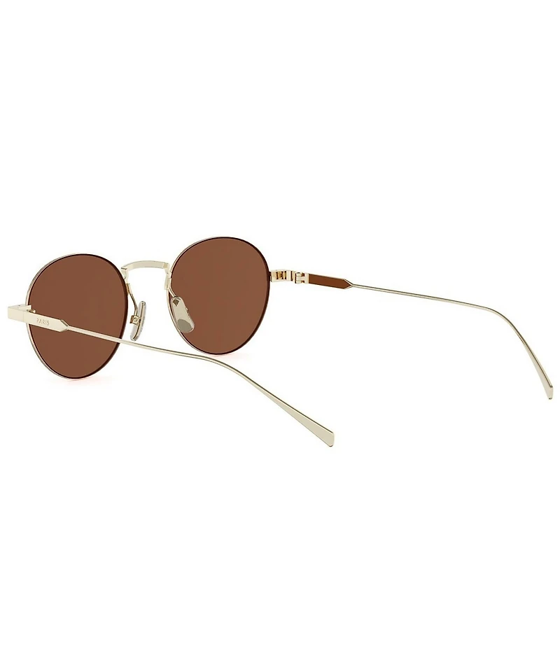 CELINE Women's Metal Frame 49mm Retro Round Sunglasses