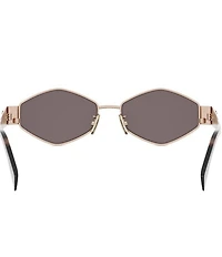 CELINE Women's Metal Triomphe 54mm Geometric Sunglasses