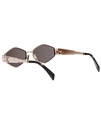CELINE Women's Metal Triomphe 54mm Geometric Sunglasses