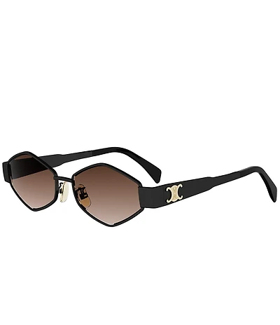 CELINE Women's Metal Triomphe 54mm Gradient Geometric Sunglasses