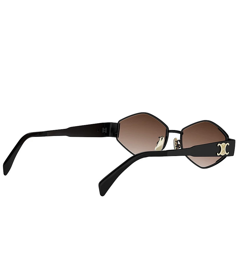 CELINE Women's Metal Triomphe 54mm Gradient Geometric Sunglasses