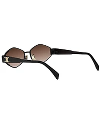 CELINE Women's Metal Triomphe 54mm Gradient Geometric Sunglasses