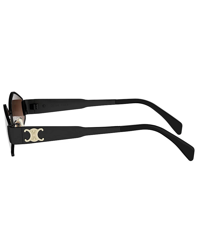 CELINE Women's Metal Triomphe 54mm Gradient Geometric Sunglasses