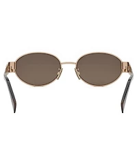 CELINE Women's Metal Triomphe 54mm Oval Sunglasses