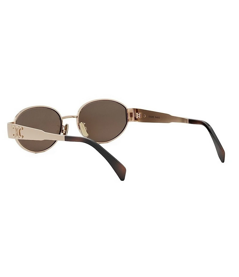 CELINE Women's Metal Triomphe 54mm Oval Sunglasses
