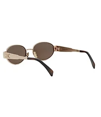 CELINE Women's Metal Triomphe 54mm Oval Sunglasses