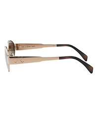 CELINE Women's Metal Triomphe 54mm Oval Sunglasses