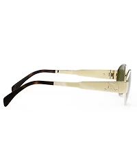CELINE Women's Metal Triomphe 54mm Oval Sunglasses