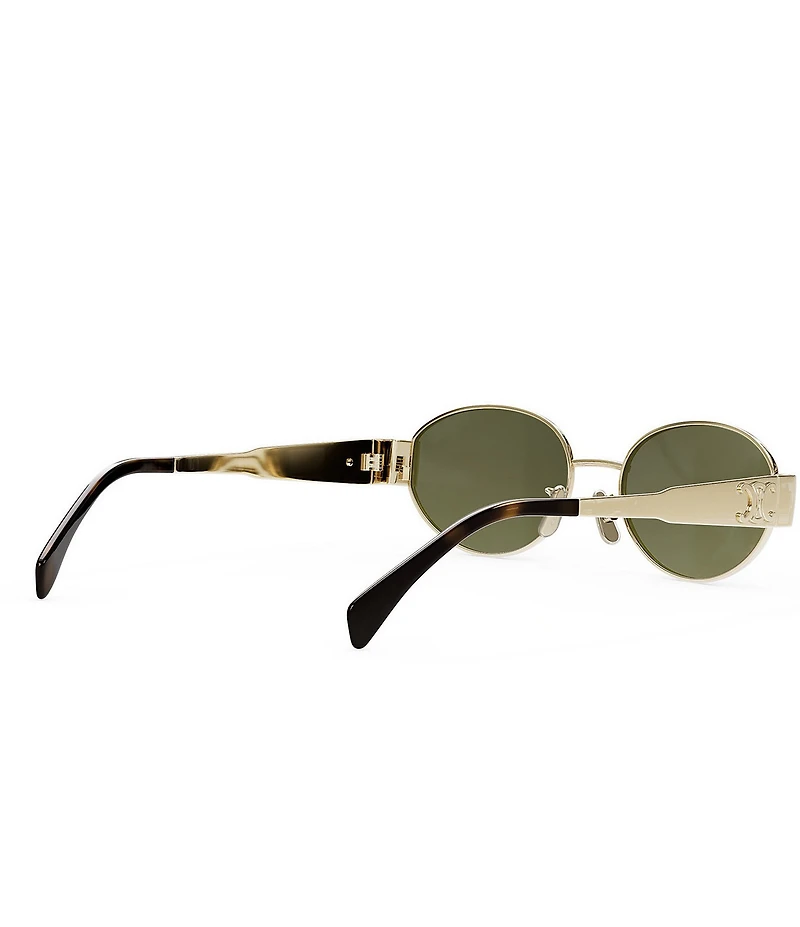 CELINE Women's Metal Triomphe 54mm Oval Sunglasses