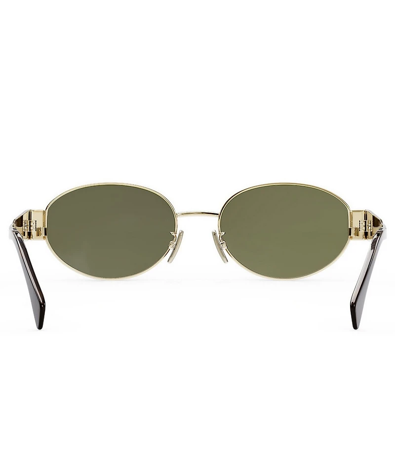 CELINE Women's Metal Triomphe 54mm Oval Sunglasses