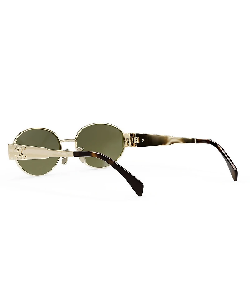 CELINE Women's Metal Triomphe 54mm Oval Sunglasses