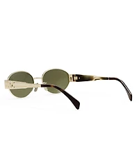 CELINE Women's Metal Triomphe 54mm Oval Sunglasses