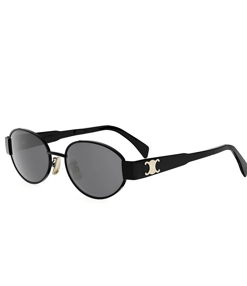 CELINE Women's Metal Triomphe 54mm Oval Sunglasses