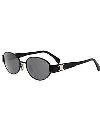 CELINE Women's Metal Triomphe 54mm Oval Sunglasses