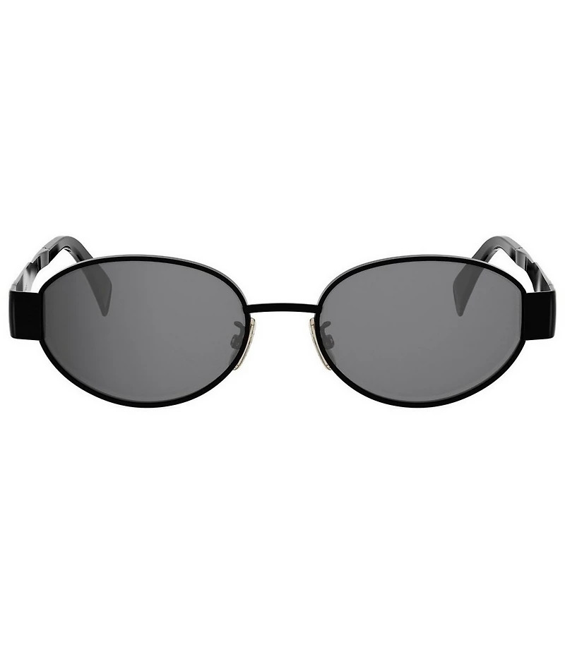 CELINE Women's Metal Triomphe 54mm Oval Sunglasses