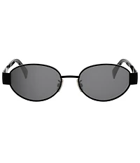 CELINE Women's Metal Triomphe 54mm Oval Sunglasses