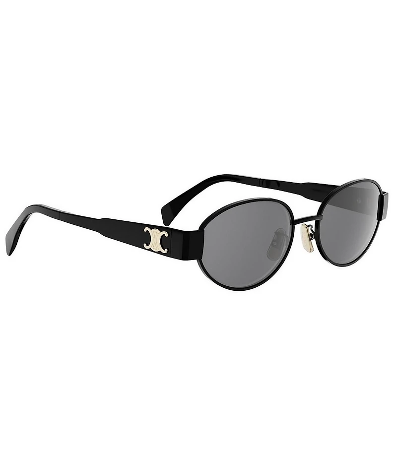 CELINE Women's Metal Triomphe 54mm Oval Sunglasses