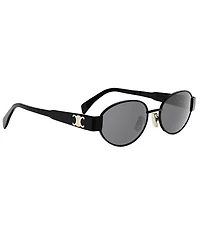 CELINE Women's Metal Triomphe 54mm Oval Sunglasses