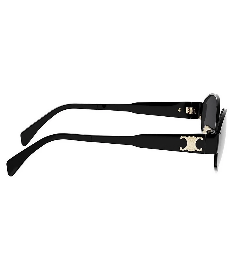 CELINE Women's Metal Triomphe 54mm Oval Sunglasses