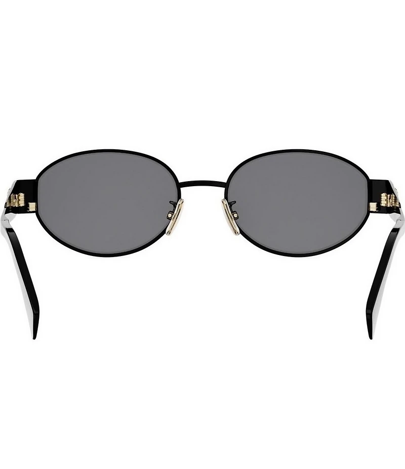 CELINE Women's Metal Triomphe 54mm Oval Sunglasses
