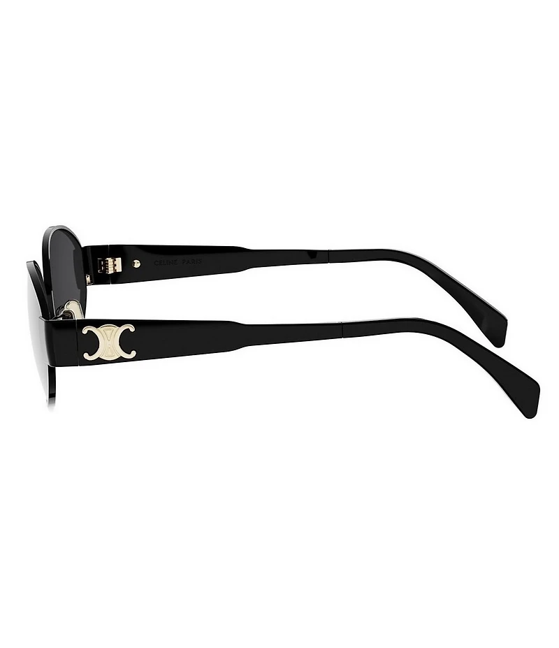 CELINE Women's Metal Triomphe 54mm Oval Sunglasses
