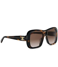 CELINE Women's Triomphe 55mm Navigator Sunglasses