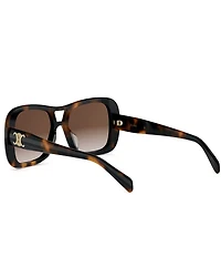 CELINE Women's Triomphe 55mm Navigator Sunglasses