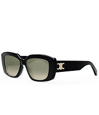 CELINE Women's Triomphe 55mm Rectangle Sunglasses